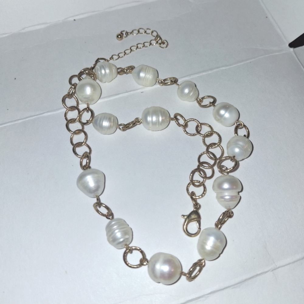 Vintage Baroque Pear Necklace